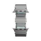 Stratos Band 49mm Natural Titanium/Icy Blue Glow KFM