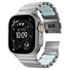 Stratos Band 49mm Natural Titanium/Icy Blue Glow KFM