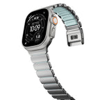 Stratos Band 49mm Natural Titanium/Icy Blue Glow KFM