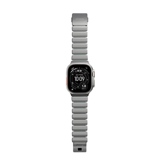 Stratos Band 49mm Natural Titanium/Icy Blue Glow KFM