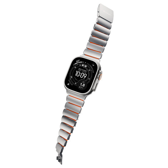 Stratos Band 49mm Natural Titanium/Ultra Orange KFM