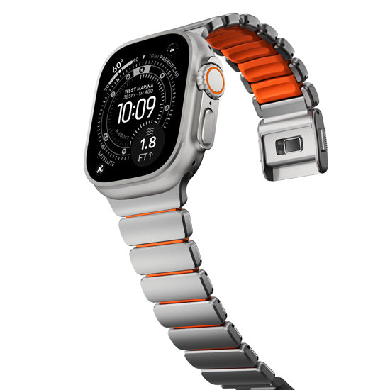 Stratos Band 49mm Natural Titanium/Ultra Orange KFM