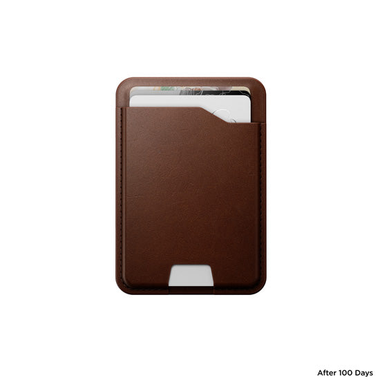 Mag Wallet with Find My Rustic Brown