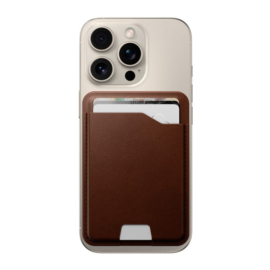 Mag Wallet with Find My Rustic Brown