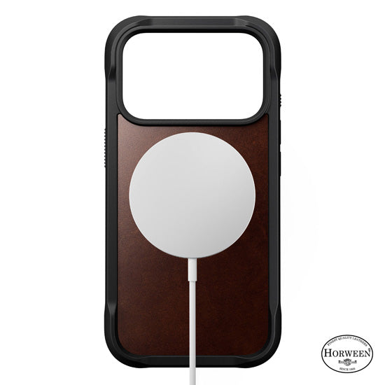Rugged Leather Case Horween iPhone 17 Pro Rustic Brown