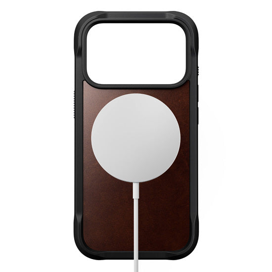 Rugged Leather Case Horween iPhone 17 Pro Rustic Brown