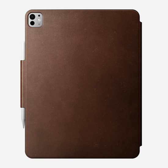 Leather Folio for iPad Pro 13 (M4/M5) Brown