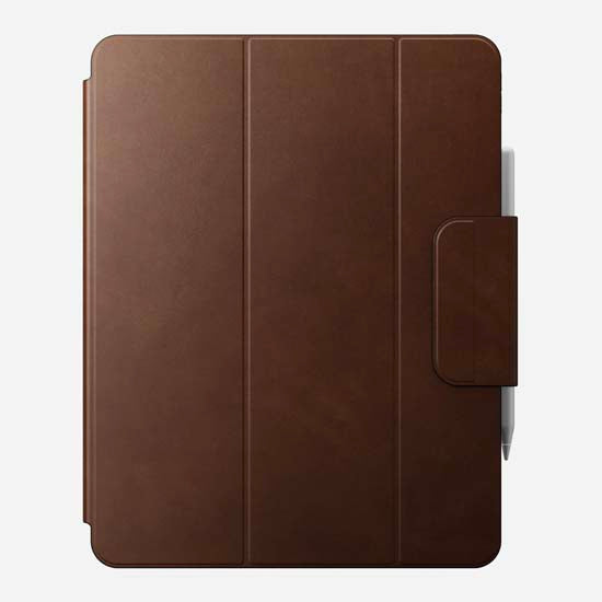 Leather Folio for iPad Pro 13 (M4/M5) Brown