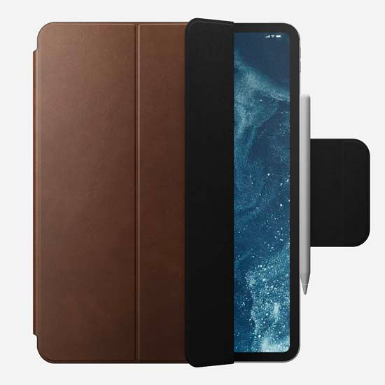 Leather Folio for iPad Pro 13 (M4/M5) Brown