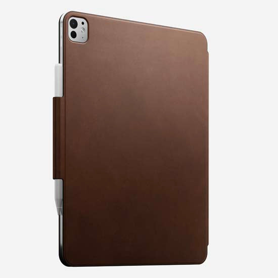 Leather Folio for iPad Pro 13 (M4/M5) Brown