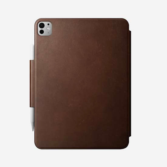 Leather Folio for iPad Pro 11 (M4/M5) Brown