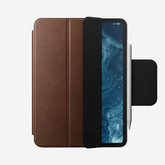 Leather Folio for iPad Pro 11 (M4/M5) Brown