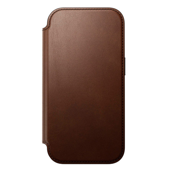 Modern Leather Folio iPhone 17 Pro Brown