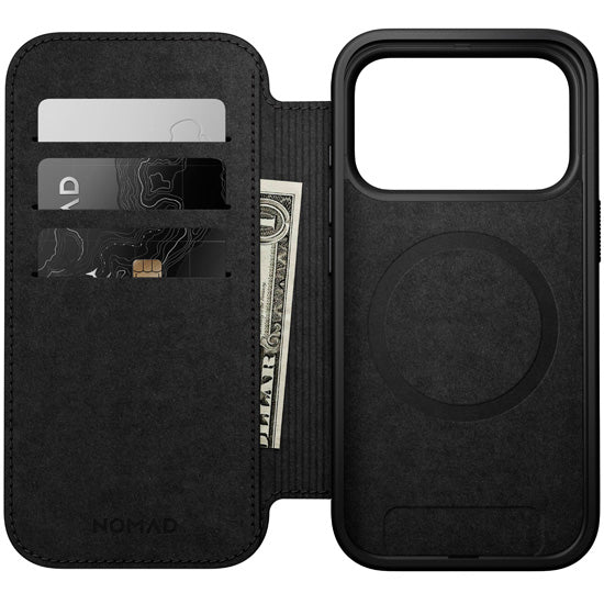 Modern Leather Folio iPhone 17 Pro Black