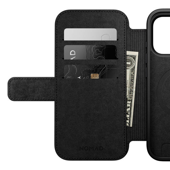 Modern Leather Folio iPhone 17 Pro Black