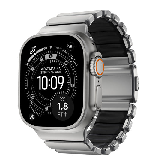 Stratos Band 49mm Natural Titanium/Black KFM