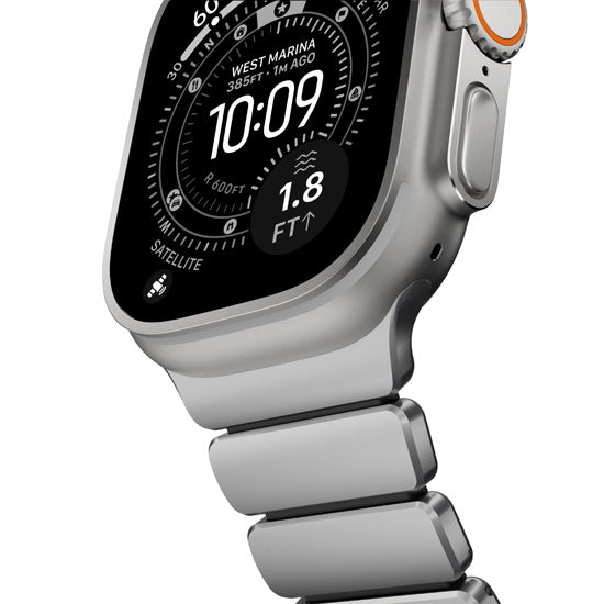 Stratos Band 49mm Natural Titanium/Black KFM