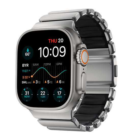 Stratos Band 49mm Natural Titanium/Black KFM