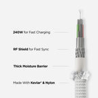 Universal Cable for Apple Watch White