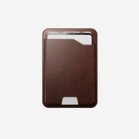 Mag Wallet Horween with Find My Rustic Brown