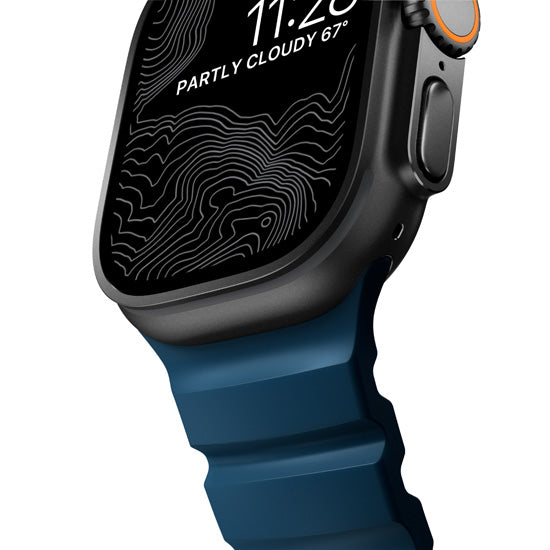 Rocky Point Band 44/45/46/49mm Atlantic/Black Hardware