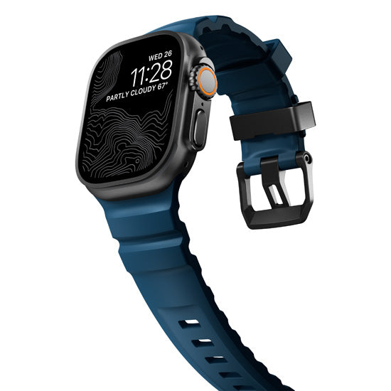 Rocky Point Band 44/45/46/49mm Atlantic/Black Hardware