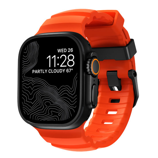Rocky Point Band 44/45/46/49mm Magma/Black Hardware
