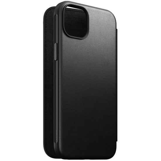 Folio Modern Cuir iPhone 15 Plus Noir