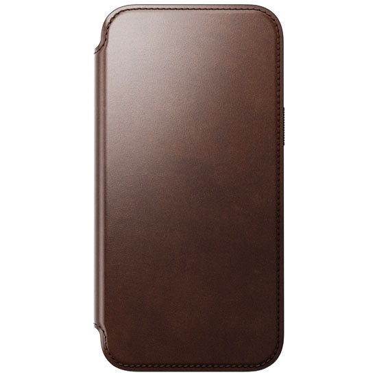 Leather Folio Modern Horween iPhone 15 Pro Max Brown