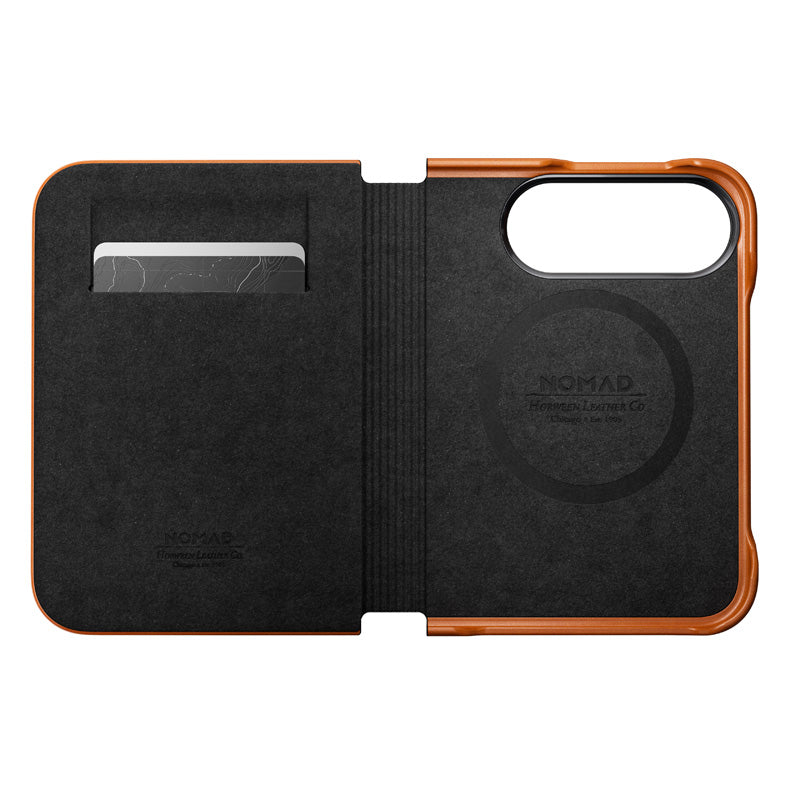 Folio Traditional cuir Horween iPhone Duo Saddle