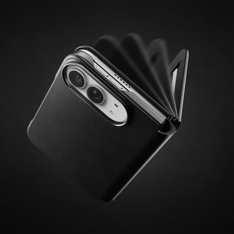Folio Traditional cuir Horween iPhone Duo Noir