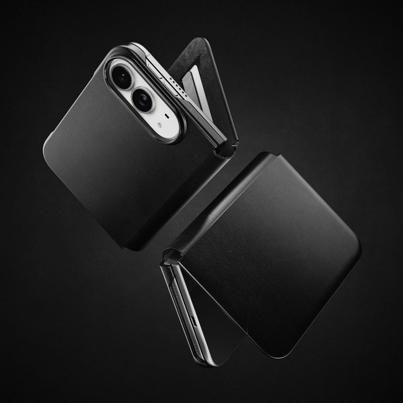 Folio Traditional cuir Horween iPhone Duo Noir