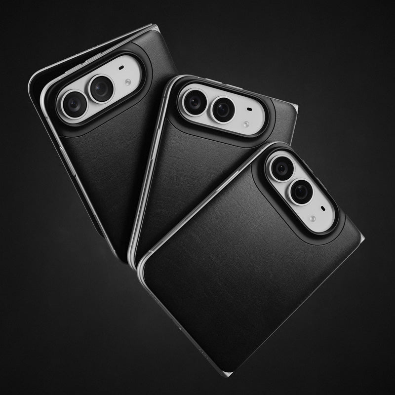 Folio Traditional cuir Horween iPhone Duo Noir