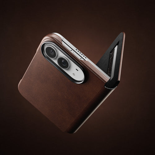 Folio Traditional cuir Horween iPhone Duo Rustic Brown