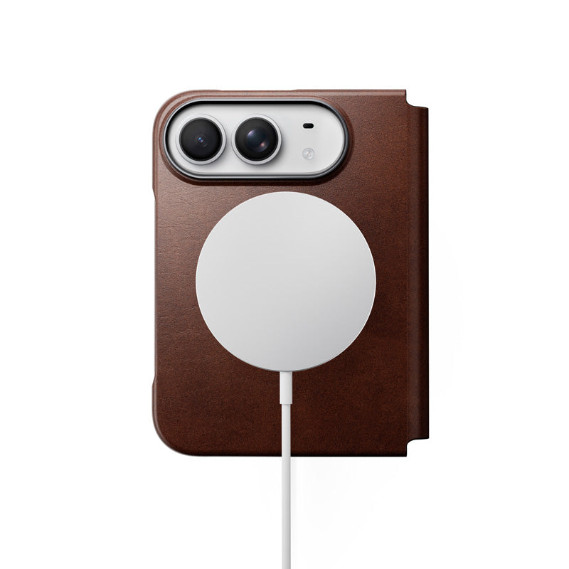 Folio Traditional cuir Horween iPhone Duo Rustic Brown