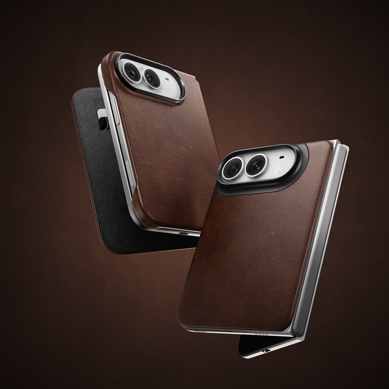 Folio Traditional cuir Horween iPhone Duo Rustic Brown