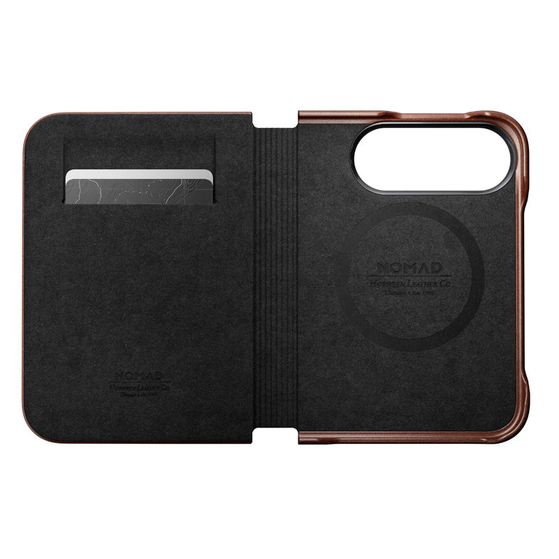 Folio Traditional cuir Horween iPhone Duo Rustic Brown