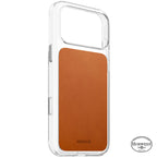 Clear Leather Case Horween iPhone 18 Pro Max Saddle