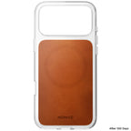 Clear Leather Case Horween iPhone 18 Pro Max Saddle
