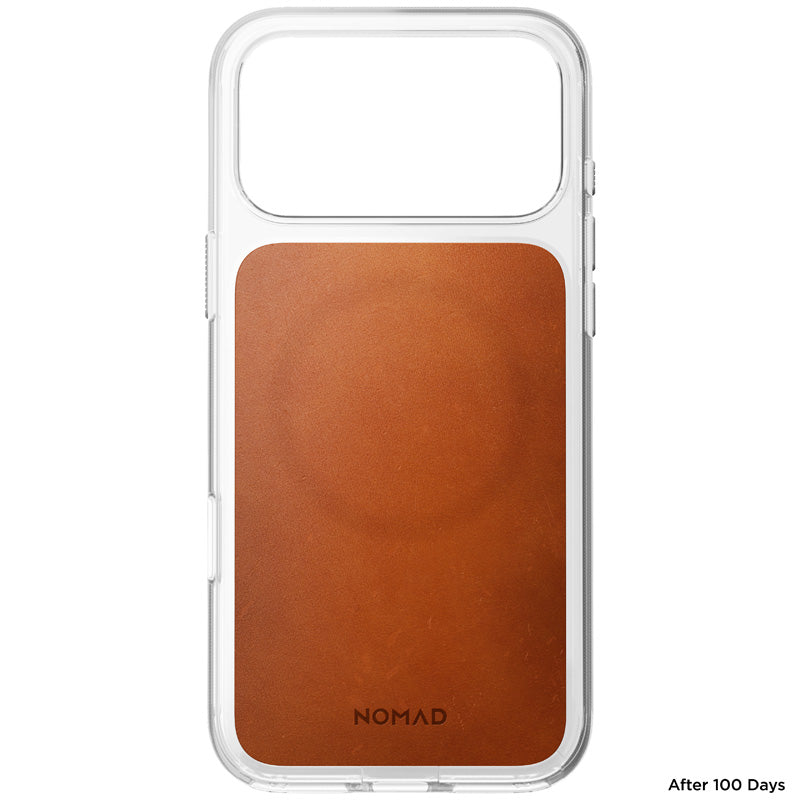 Clear Leather Case Horween iPhone 18 Pro Max Saddle