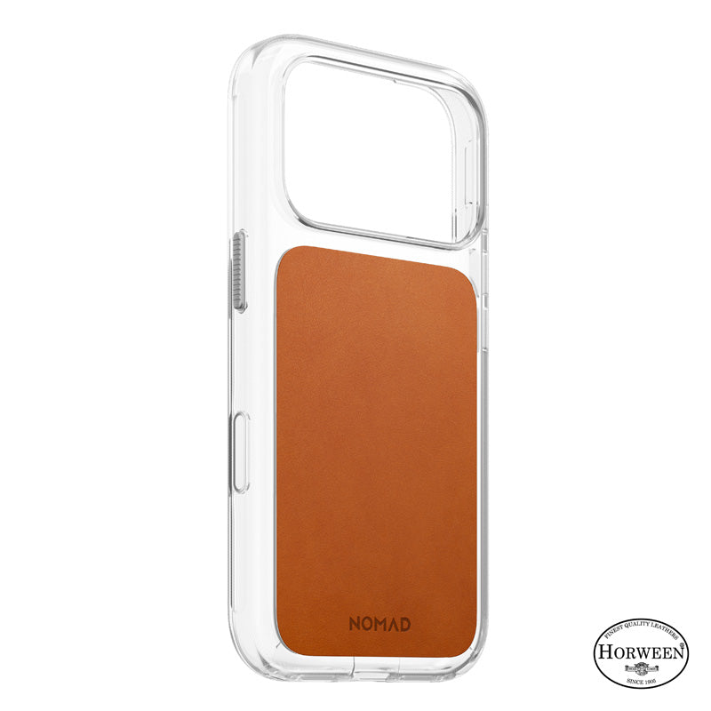 Clear Leather Case Horween iPhone 18 Pro Saddle