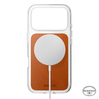 Clear Leather Case Horween iPhone 18 Pro Saddle