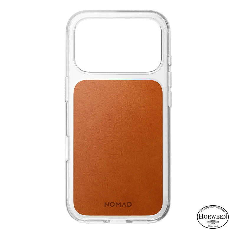 Clear Leather Case Horween iPhone 18 Pro Saddle