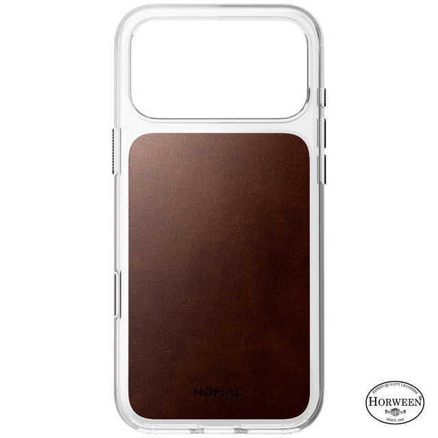Clear Leather Case Horween iPhone 18 Pro Max / 17 Pro Max Rustic Brown