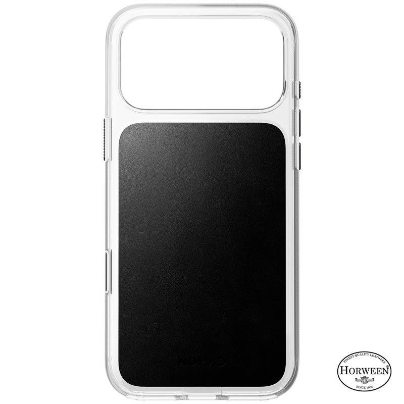 Clear Leather Case Horween iPhone 18 Pro Max Black