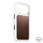 Clear Leather Case Horween iPhone 18 Pro Rustic Brown