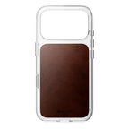 Clear Leather Case Horween iPhone 18 Pro Rustic Brown
