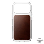 Clear Leather Case Horween iPhone 18 Pro Rustic Brown