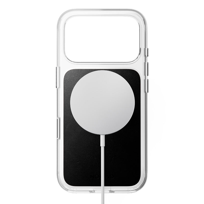 Clear Leather Case Horween iPhone 18 Pro Black