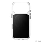 Clear Leather Case Horween iPhone 18 Pro Black